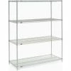 Nexel® Chrome, 5 Tier, Wire Shelving Starter Unit, 54"W x 24"D x 86"H