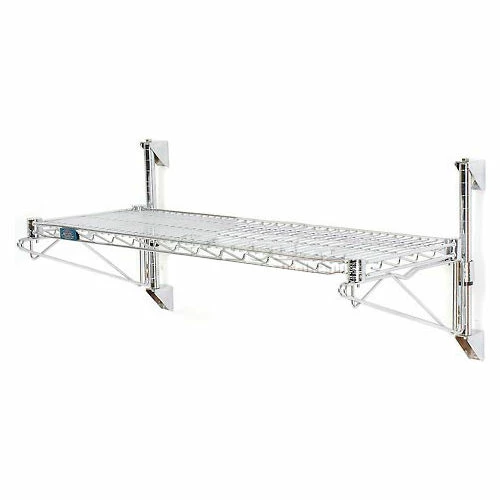 Nexel® Poly-Green® Wall Mount Wire Shelving - 24"W x 14"D x 14"H 1-Shelf Starter 1 Nexel® Poly-Green® Wall Mount Wire Shelving - 24"W x 14"D x 14"H 1-Shelf Starter