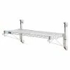 Nexel® Poly-Green® Wall Mount Wire Shelving - 42"W x 18"D x 14"H 1-Shelf Starter
