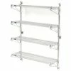 Nexel® Poly-Green® Wall Mount Wire Shelving - 30"W x 18"D x 63"H 4-Shelf Starter