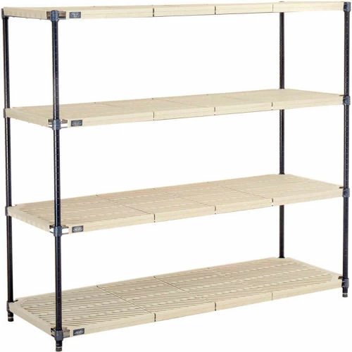 Nexel®, Nexelite®, 5 Tier, Vented Plastic Mat Shelving Unit, 54"W x 18"D x 63"H 1 Nexel®, Nexelite®, 5 Tier, Vented Plastic Mat Shelving Unit, 54"W x 18"D x 63"H