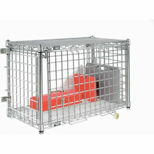 Nexel® Chrome Wall Mount Security Enclosure - 36"W x 24"D x 21"H 1 Nexel® Chrome Wall Mount Security Enclosure - 36"W x 24"D x 21"H