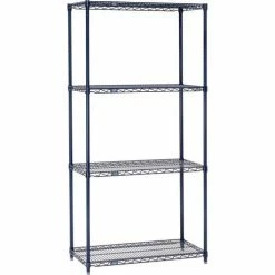 Nexel® Nexelon®, 4 Tier, Wire Shelving Starter Unit, 42"W x 24"D x 54"H 13 Nexel® Nexelon®, 4 Tier, Wire Shelving Starter Unit, 42"W x 24"D x 54"H -Shelving Sales Store GLP 797461