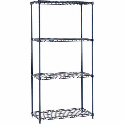 Nexel® Nexelon®, 4 Tier, Wire Shelving Starter Unit, 48"W x 21"D x 63"H 7 Nexel® Nexelon®, 4 Tier, Wire Shelving Starter Unit, 48"W x 21"D x 63"H - Image 7