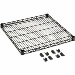 Nexel® S1830B Black Epoxy Wire Shelf 30"W x 18"D 15 Nexel® S1830B Black Epoxy Wire Shelf 30"W x 18"D -Shelving Sales Store GOI 797395