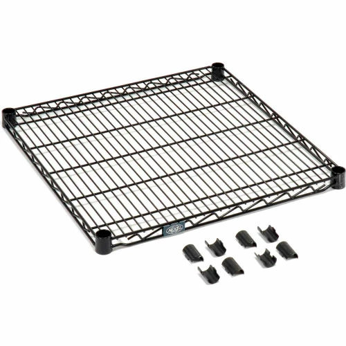 Nexel® S1854B Black Epoxy Wire Shelf 54"W x 18"D 3 Nexel® S1854B Black Epoxy Wire Shelf 54"W x 18"D - Image 3