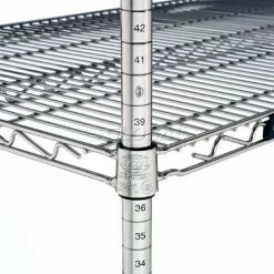 Nexel® Poly-Z-Brite®, 4 Tier, Wire Shelving Add-On Unit, 72"W x 24"D x 54"H 29 Nexel® Poly-Z-Brite®, 4 Tier, Wire Shelving Add-On Unit, 72"W x 24"D x 54"H -Shelving Sales Store Nexel 45l 22