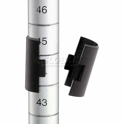 Nexel® Poly-Z-Brite®, 4 Tier, Wire Shelving Add-On Unit, 72"W x 24"D x 54"H 8 Nexel® Poly-Z-Brite®, 4 Tier, Wire Shelving Add-On Unit, 72"W x 24"D x 54"H - Image 8