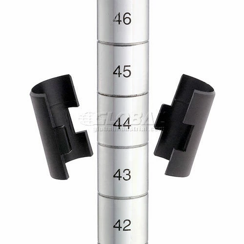 Nexel® Poly-Z-Brite®, 4 Tier, Wire Shelving Add-On Unit, 72"W x 18"D x 54"H 7 Nexel® Poly-Z-Brite®, 4 Tier, Wire Shelving Add-On Unit, 72"W x 18"D x 54"H - Image 7