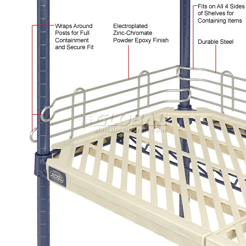 Nexel®, Nexelite®, Shelf Ledge, 30"W x 4"H 4 Nexel®, Nexelite®, Shelf Ledge, 30"W x 4"H - Image 4