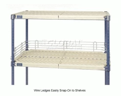 Nexel®, Nexelite®, Shelf Ledge, 30"W x 4"H 10 Nexel®, Nexelite®, Shelf Ledge, 30"W x 4"H -Shelving Sales Store PML24Z 2wco 3