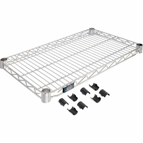 Nexel® S1424C Chrome Wire Shelf 24"W x 14"D 1 Nexel® S1424C Chrome Wire Shelf 24"W x 14"D