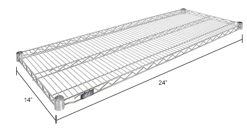 Nexel® S1424S Stainless Steel Wire Shelf 24"W x 14"D 5 Nexel® S1424S Stainless Steel Wire Shelf 24"W x 14"D - Image 5
