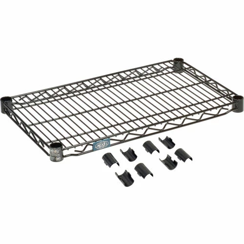 Nexel® S1430B Black Epoxy Wire Shelf 30"W x 14"D 1 Nexel® S1430B Black Epoxy Wire Shelf 30"W x 14"D