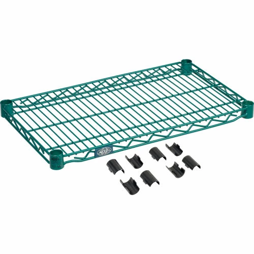Nexel® S1430G Poly-Green® Epoxy Wire Shelf 30"W x 14"D 1 Nexel® S1430G Poly-Green® Epoxy Wire Shelf 30"W x 14"D