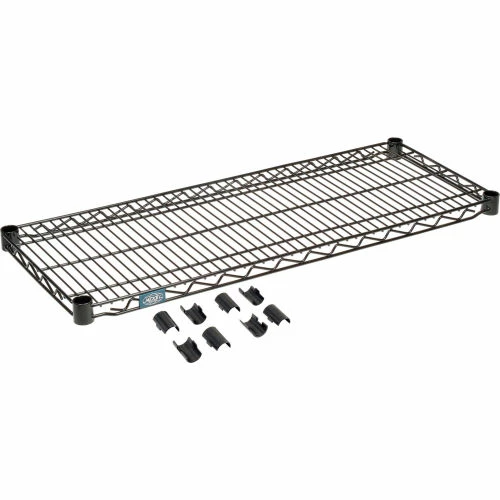 Nexel® S1436B Black Epoxy Wire Shelf 36"W x 14"D 1 Nexel® S1436B Black Epoxy Wire Shelf 36"W x 14"D