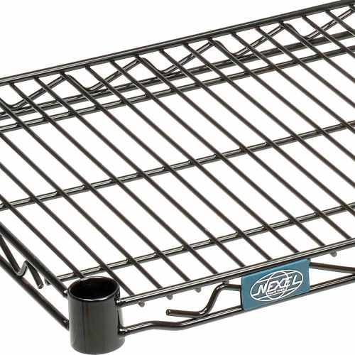Nexel® S1436B Black Epoxy Wire Shelf 36"W x 14"D 3 Nexel® S1436B Black Epoxy Wire Shelf 36"W x 14"D - Image 3