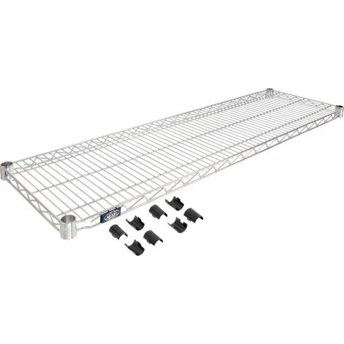 Nexel® S1448C Chrome Wire Shelf 48"W x 14"D 1 Nexel® S1448C Chrome Wire Shelf 48"W x 14"D