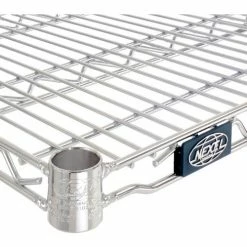 Nexel® S1472C Chrome Wire Shelf 72"W x 14"D 12 Nexel® S1472C Chrome Wire Shelf 72"W x 14"D -Shelving Sales Store S1472C 02