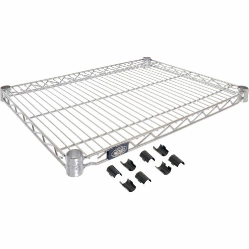 Nexel® S1824C Chrome Wire Shelf 24"W x 18"D 1 Nexel® S1824C Chrome Wire Shelf 24"W x 18"D