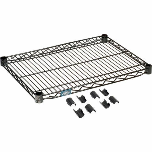 Nexel® S1830B Black Epoxy Wire Shelf 30"W x 18"D 1 Nexel® S1830B Black Epoxy Wire Shelf 30"W x 18"D