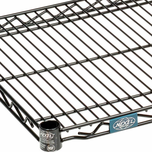 Nexel® S1830B Black Epoxy Wire Shelf 30"W x 18"D 3 Nexel® S1830B Black Epoxy Wire Shelf 30"W x 18"D - Image 3
