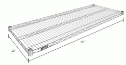 Nexel® S2160S Stainless Steel Wire Shelf 60"W x 21"D 11 Nexel® S2160S Stainless Steel Wire Shelf 60"W x 21"D -Shelving Sales Store S2160SIN dim