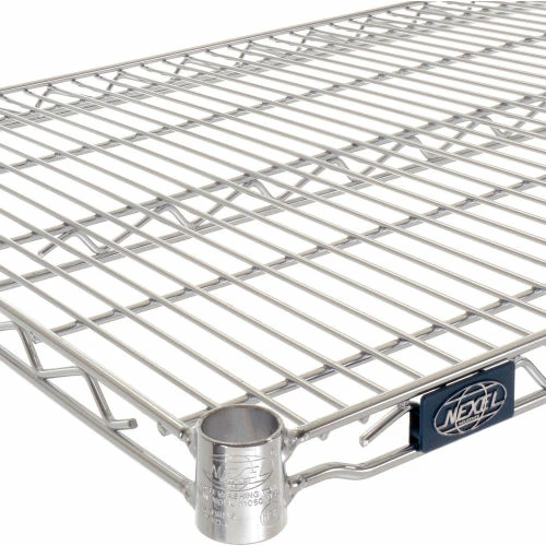 Nexel® S2172C Chrome Wire Shelf 72"W x 21"D 3 Nexel® S2172C Chrome Wire Shelf 72"W x 21"D - Image 3