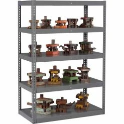 Global Industrial™ Boltless Heavy Duty Die Rack - 36"W x 18"D x 72"H - 5 Shelves - Medium Gray
