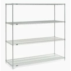 Nexel® S2472S Stainless Steel Wire Shelf 72"W x 24"D 31 Nexel® S2472S Stainless Steel Wire Shelf 72"W x 24"D -Shelving Sales Store nxlate72x24x74 2