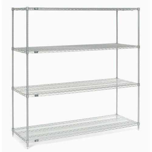Nexel® Stainless Steel Wire Shelf 72 x 24 with Clips 4 Nexel® Stainless Steel Wire Shelf 72 x 24 with Clips - Image 4