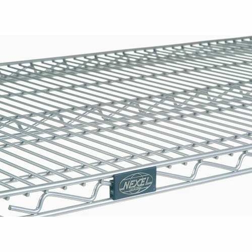 Nexel®, Nexelate®, Silver Epoxy, 4 Tier, Wire Shelving Starter Unit, 36"W x 36"D x 63"H 4 Nexel®, Nexelate®, Silver Epoxy, 4 Tier, Wire Shelving Starter Unit, 36"W x 36"D x 63"H - Image 4