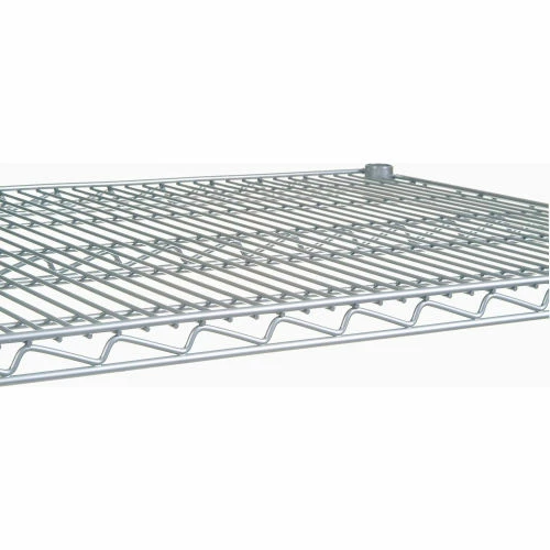 Nexel®, Nexelate®, Silver Epoxy, 4 Tier, Wire Shelving Starter Unit, 30"W x 24"D x 54"H 6 Nexel®, Nexelate®, Silver Epoxy, 4 Tier, Wire Shelving Starter Unit, 30"W x 24"D x 54"H - Image 6