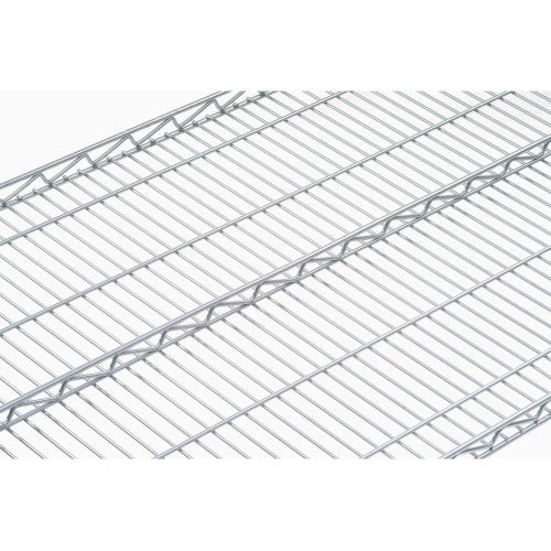 Nexel®, Nexelate®, Silver Epoxy, 4 Tier, Wire Shelving Starter Unit, 48"W x 24"D x 74"H 8 Nexel®, Nexelate®, Silver Epoxy, 4 Tier, Wire Shelving Starter Unit, 48"W x 24"D x 74"H - Image 8