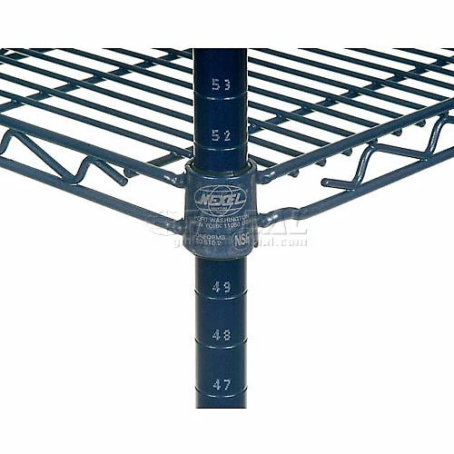 Nexel® Nexelon®, 4 Tier, Wire Shelving Starter Unit, 48"W x 18"D x 74"H 3 Nexel® Nexelon®, 4 Tier, Wire Shelving Starter Unit, 48"W x 18"D x 74"H - Image 3