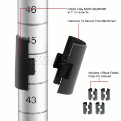 Nexel® S2472SZ Solid Galvanized Shelf 72"W x 24"D 22 Nexel® S2472SZ Solid Galvanized Shelf 72"W x 24"D -Shelving Sales Store shelf clip 147
