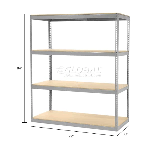 Global Industrial™ Record Storage Rack Without Boxes 72"W x 30"D x 84"H - Gray 16 Global Industrial™ Record Storage Rack Without Boxes 72"W x 30"D x 84"H - Gray - Image 16
